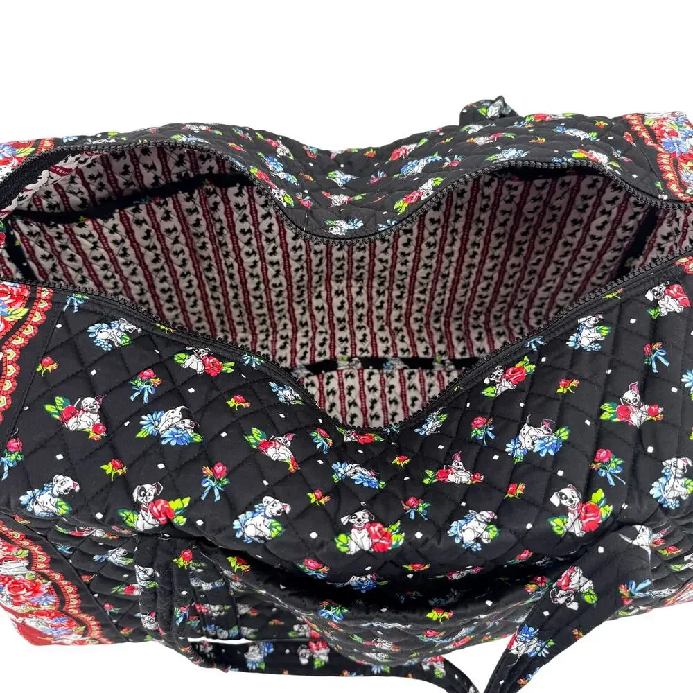 Vera Bradley Disney Large Original Duffel Bag 101 Dalmations Quilted Cotton